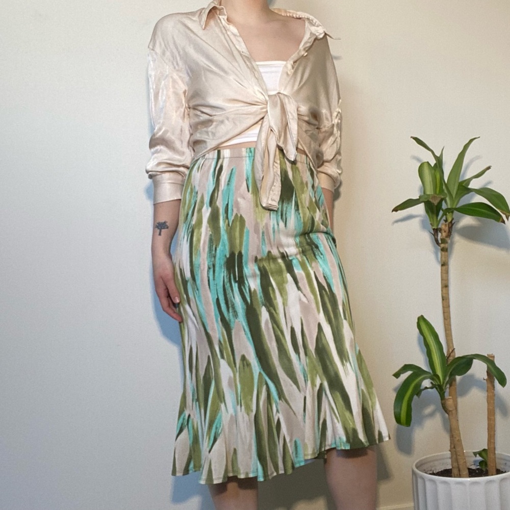 TanJay Multicolor Godet Maxi Skirt - Size 8